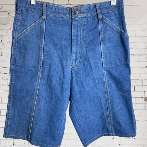 Vintage Levis Panatela Denim Shorts Jorts 70s - Picture 1 of 6